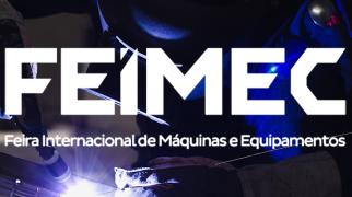 Banner da FEIMEC, Feira Internacional de Máquinas e Equipamentos.